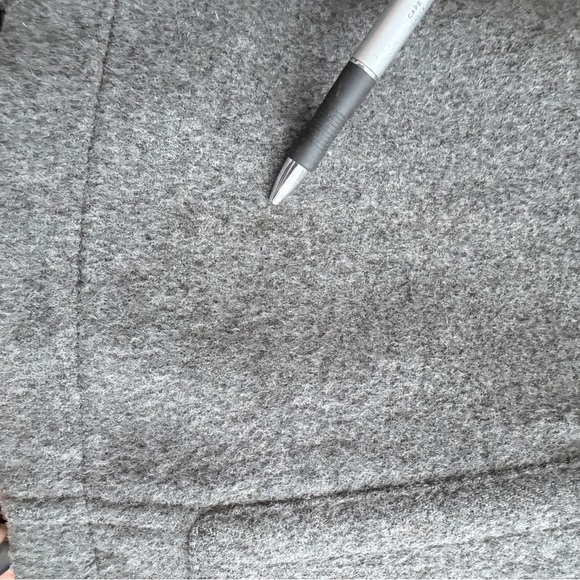 BURBERRY BRIT | Gray Wool Duffle Coat Fitted Toggle Closures Size US 6 - Picture 11 of 12